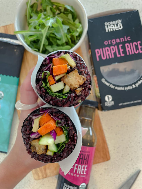 32 oz Ocean's Halo Purple Rice, Organic, Vegan, Gluten-free Ingredients