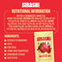 Packets 10 Smash Foods Strawberry Jam Squeeze | Single Serve | Natural, Keto & No Sugar Added | Vegan & Upcycled Fruit