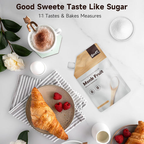 3-Pack: 3 1lb SPICEEL Value Monk Fruit Allulose Blend Sugar Substitute | x Bags | No Erythritol, Zero Net Carbs, Keto