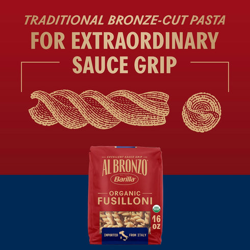 16 oz Barilla Al Bronzo Organic Fusilloni
