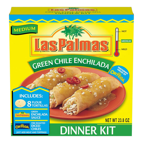 Las Palmas Medium Green Chile Enchilada Dinner Kit, 23.8 Ounce