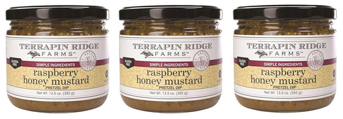 Terrapin Ridge Farms Raspberry Honey Mustard Pretzel Dip Three 14 Ounce Jars