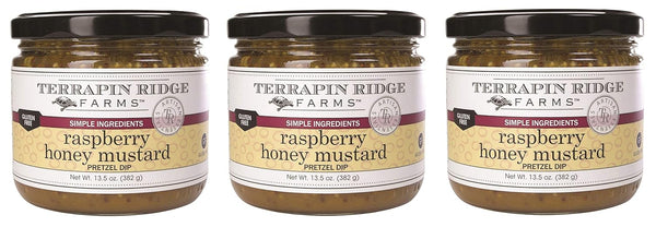 Terrapin Ridge Farms Raspberry Honey Mustard Pretzel Dip Three 14 Ounce Jars