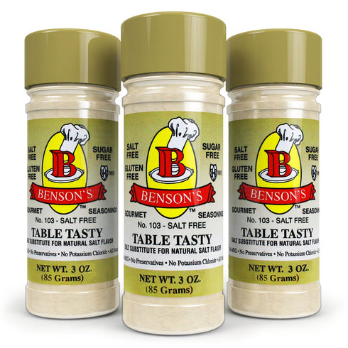 Bensons - 3-Pack Table Tasty No Potassium Chloride Salt Substitute - No