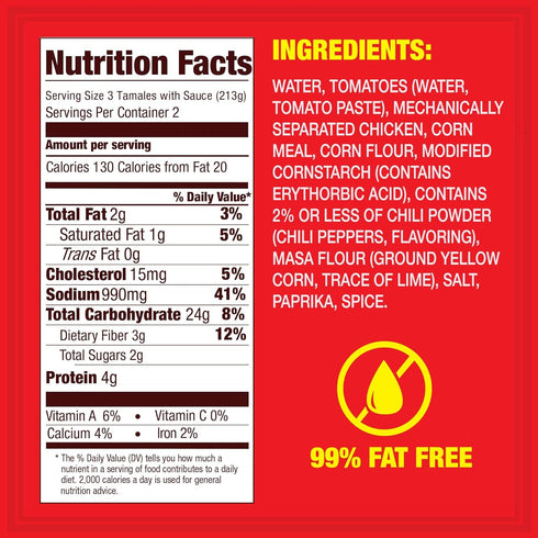 15 Oz (Pack 12) HORMEL Chicken Tamales, Canned Tamales