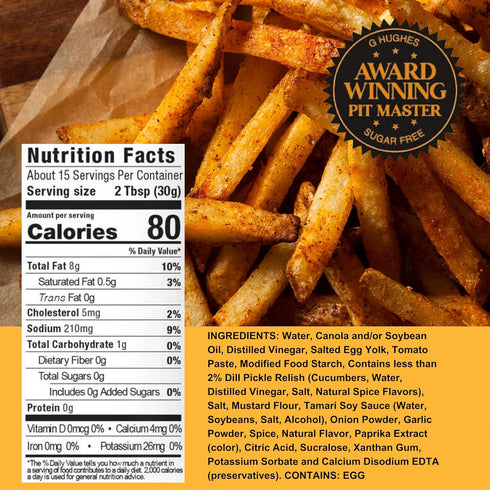 Pack (3 Pack) G Hughes Sugar Free Burger Sauces Variety - Special Sauce for Burgers & Fries, Gluten Free Sauces, No