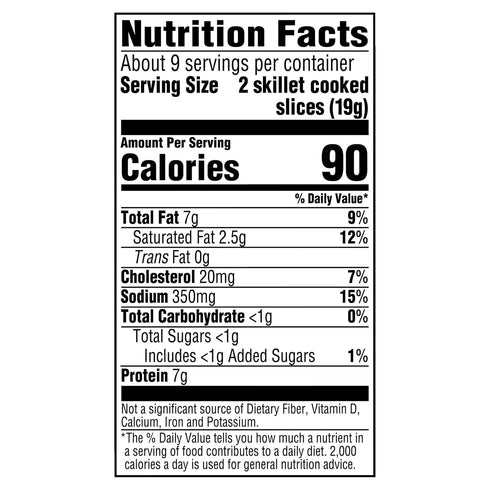 Oscar Mayer 16 oz Pack, 17-19 Naturally Hardwood Smoked Bacon, slices