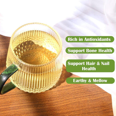 FullChea Horsetail Tea, 1.5g X 30 Count, Premium Dried Horsetail Herb for Hair & Nail, Non-GMO, Caffeine-free
