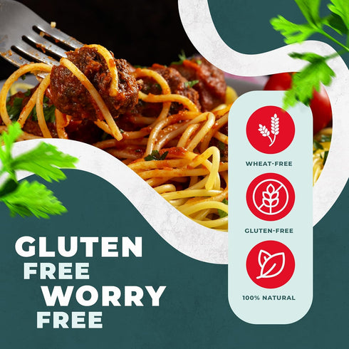 FIFY'S GLUTEN-FREE Teff Spaghetti Pasta All Natural, Nutrient-Rich Gluten Free Spaghetti with Ancient Grain Teff