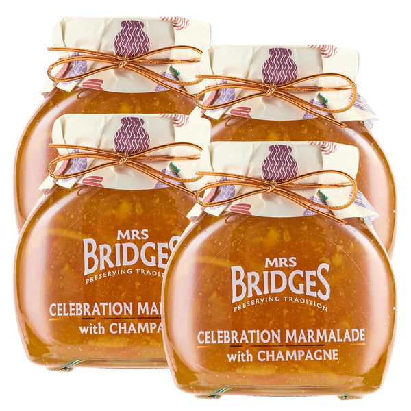 Mrs Bridges Celebration Marmalade with Champagne, Made in Scotland, 12oz Jar (Pack