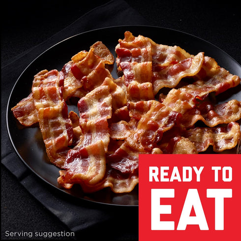 2.52 oz (Pack 3) HORMEL BLACK LABEL Thick Cut, Fully Cooked Bacon for Ready to Eat Meals, No Refrigeration Needed