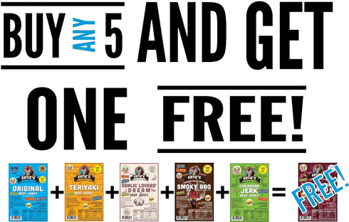 -12 1) Katie's Beef Jerky - Sugar Free Beef Jerky Delicious Keto-Friendly Flavors, High Protein, Sugar Free Meat