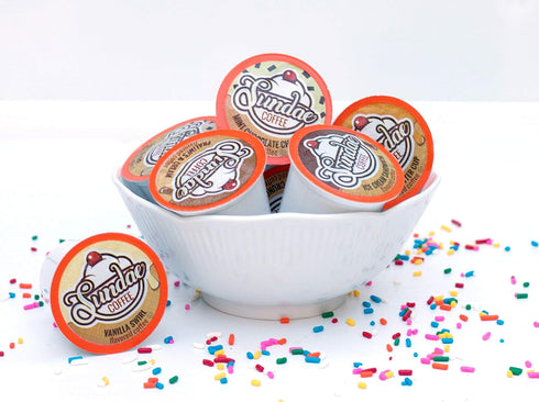 2.0 48 Count Pack) Sundae Ice Cream Flavored Coffee Pods, Compatible with Keurig K-Cup Brewer, (Assorted Variety