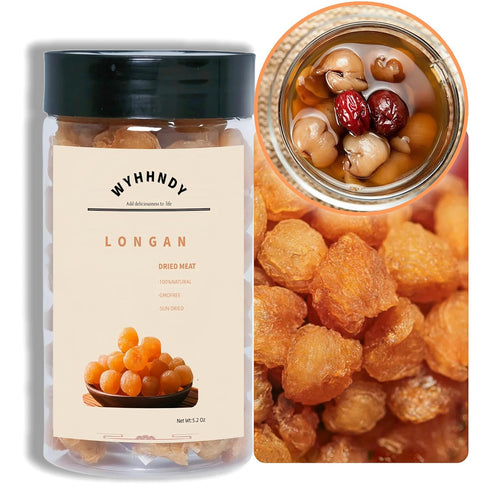 WYHHNDY Premium dried longan (150g/5.2oz) Longan pulp | Lndividually packaged for easy storage