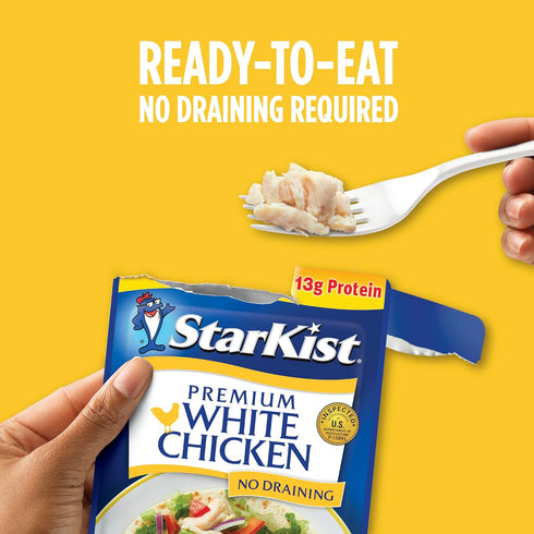 2.6 oz (Pack 12) StarKist Premium White Chicken - Pouch