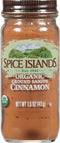 Spice Islands Organic Ground Cinnamon, 1.5 Ounce for Baking and Cooking