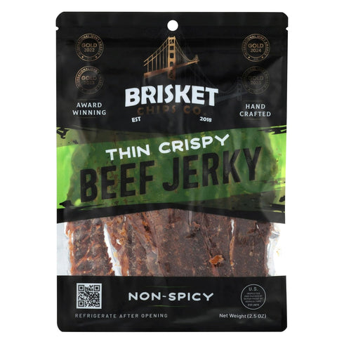 Generic Brisket Chips Co. Non spicy Brisket Chips, Crispy, High Protein, Beef (2.5oz)