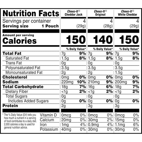 Pack, 12.1oz (12 Packs) Cheez-It Cheese Crackers, Baked Snack Crackers, Lunch Snacks, Variety Box