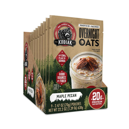 Kodiak Cakes Maple Pecan - Overnight Oats with 20g Protein, High Fiber