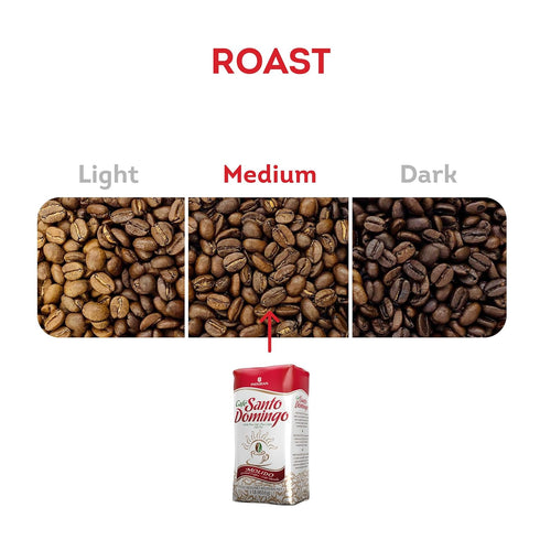 16 oz (Pack 4) Caf Santo Domingo, Bag, Ground Coffee, Medium Roast - Product from the Dominican Republic