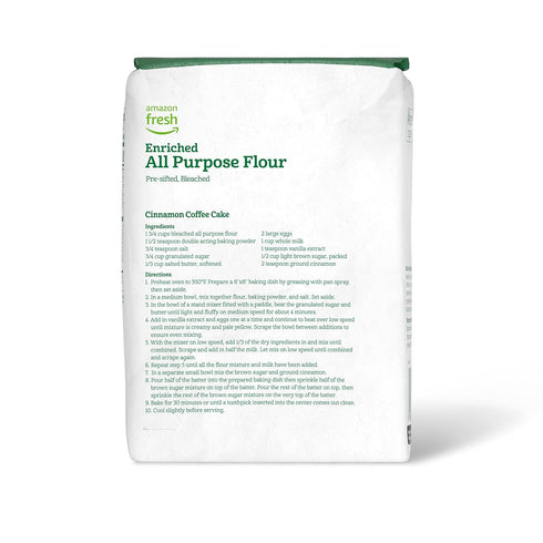 5 Lb Packaging (Pack 3) Amazon Grocery, All Purpose Flour, (Previously Amazon Fresh, May Vary)
