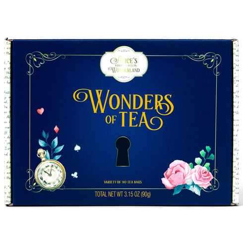 Set, 6 Set 90 Alices Adventures in Wonderland, Wonder of Tea Gift includes Flavors of Tea with Book Quotes