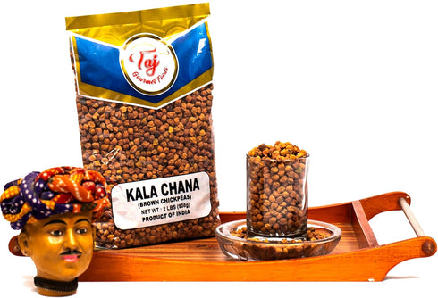 TAJ Gourmet Foods (4-Pounds) TAJ Premium Indian Kala Chana, Desi Chickpeas