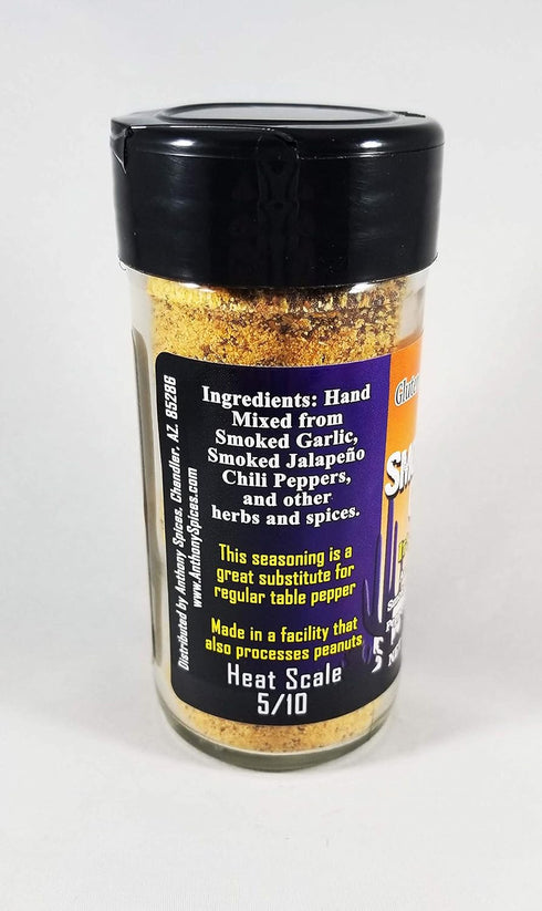 Anthony Spices Arizona Smoked Garlic Chipotle Chile Pepper Seasoning - Glass Shaker Bottle