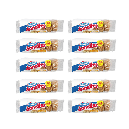 Hostess Crunch Donettes, 6 Count Bags (10 Pack)