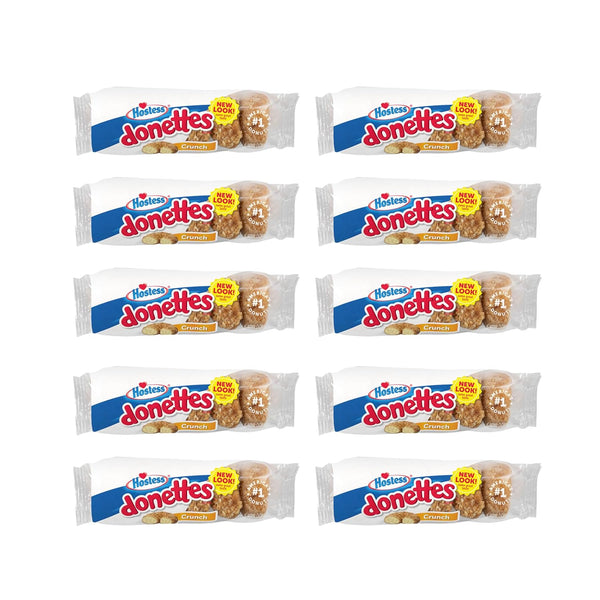 Hostess Crunch Donettes, 6 Count Bags (10 Pack)