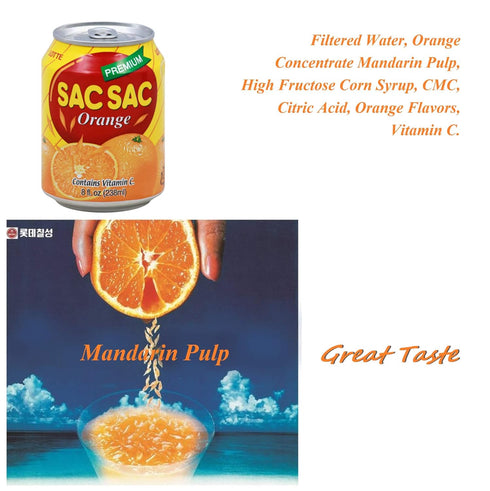 COKOYAM 12 Korean Best Variety Energy Drink Box Deal - SACSAC, RICE PUNCH, PEAR JUICE - (SACSAC ORANG + GRAPE, CANS)