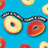 Gummy 5 Trolli Peachie O's Sour Rings Candy, Pound Bulk Bag