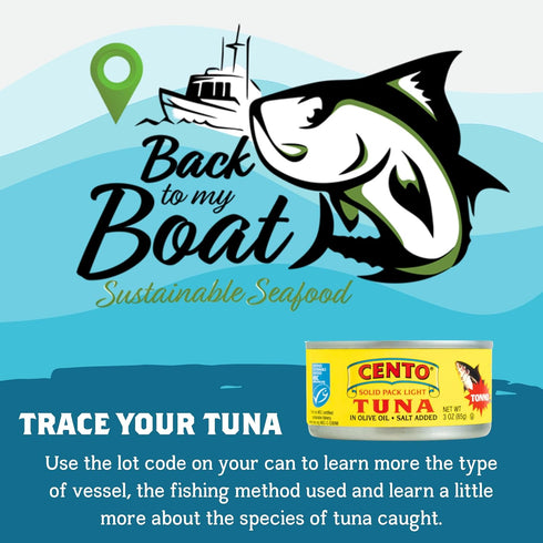 Cento Pack 3 Oz (Pack 12), Solid Light Tuna in Olive Oil, of High Protein, MSC Certified, Wild Caught Tuna Fish