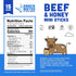 4g 50 15 Pack New Primal Snack Mates Beef & Honey Sticks, Healthy Snacks for Kids, Low Sugar High Protein Back
