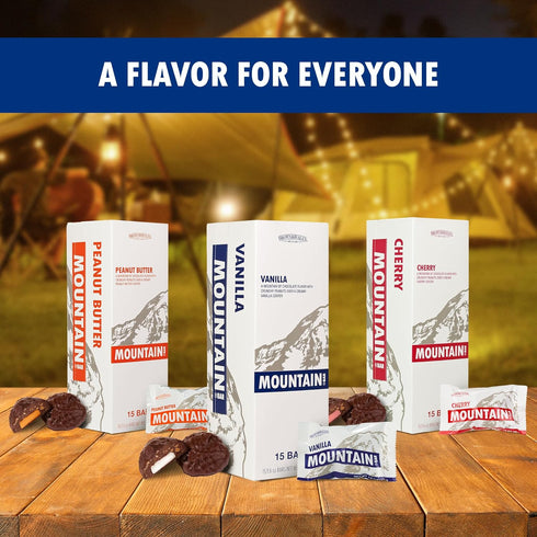 15 1.6oz Almond Roca Case of Vanilla Mountain Bars - Individually Wrapped Chocolate Candy Bite Size Bars - Chocolate