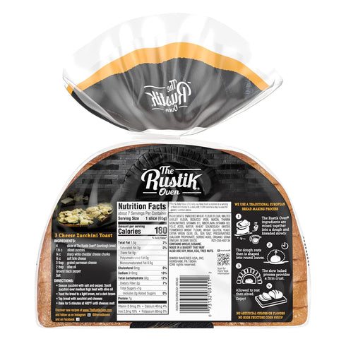 The Rustik Oven 16 Oz Sourdough Bread, Bread Free From Artificial Colors and Flavors, Loaf