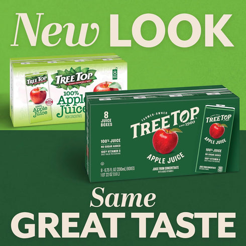 8 Count (Pack 1) Tree Top Apple Juice Box