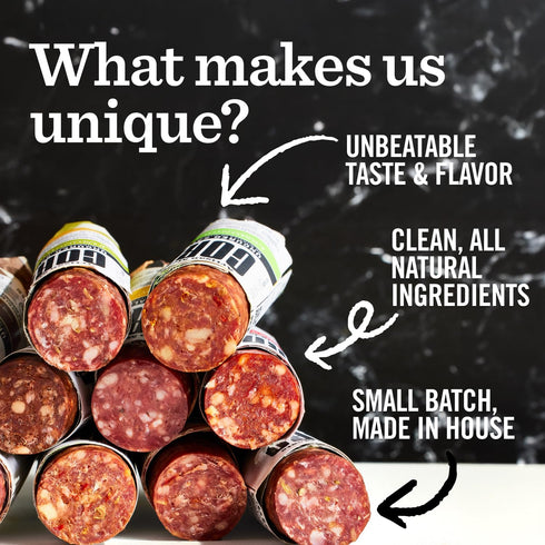 5oz Coro Uncured Finocchiona Artisan Salami Stick | Fennel, Black Pepper & Curry | Perfect for Charcuterie Boards