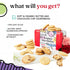 David's Cookies Happy Birthday Gift Sampler Tin Crunchy Gourmet Cookies Bakery Snack Gift for Birthdays, Celebrations