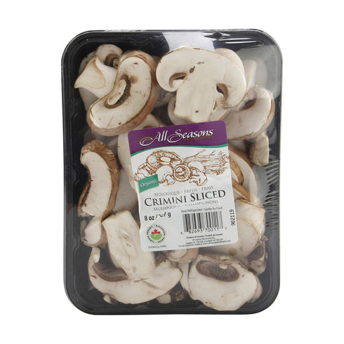 365 by Whole Foods Market 8 OZ PRODUCE Organic Baby Bella Sliced Mushrooms