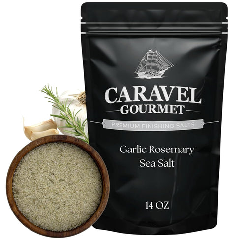 Garlic Rosemary Sea Salt for Cooking & Finishing Garlic & Rosemary Seasoning