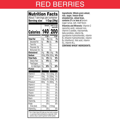 (6 Kellogg's Special K Breakfast Cereal, Family Breakfast, Fiber Cereal, Red Berries Boxes)