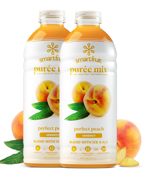 Smartfruit Perfect Peach + Energy 100% Real Fruit Pure with Peach, Apple