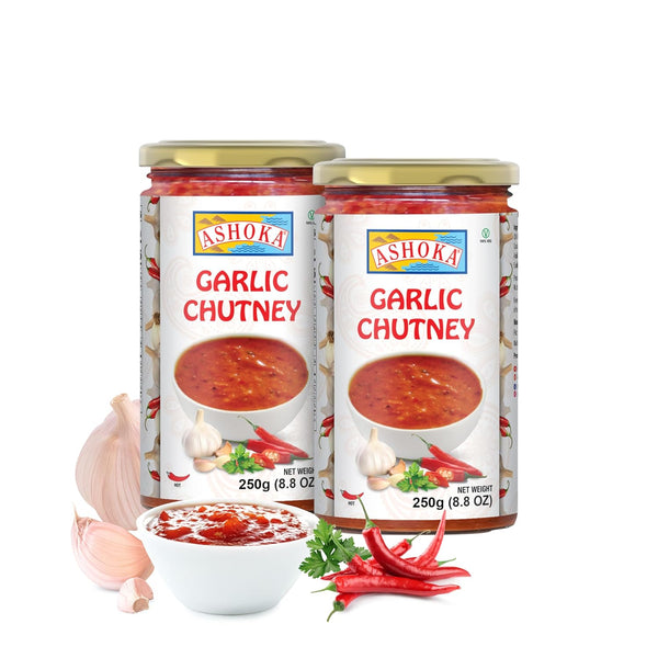 Ashoka Hot Garlic Chutney | Made with Garlic, Red Chilies & Lime