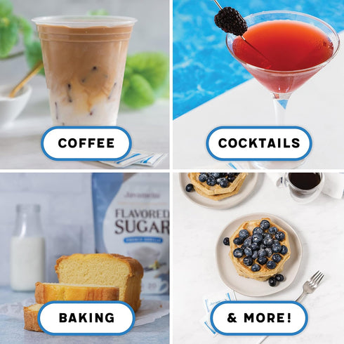 1.5 (136 Javamelts French Vanilla Flavored Sugar | Vanilla Sugar for Baking, Coffee Syrup Substitute, Cocktails, Tea |