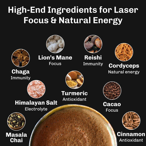 2,240mg Immunity 30 MUDWTR Original Mushroom Coffee Alternative | USA Grown & Adaptogenic Mushrooms | USDA Organic |