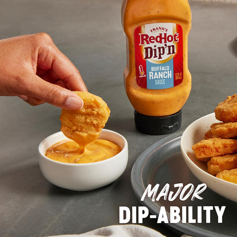 12 oz (Pack 6) Frank's RedHot Dip'n Buffalo Ranch Sauce, fl