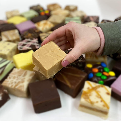 2 8 oz Packs Valley Fudge Peanut Butter Fudge One Pound | Fresh Artisan Fudge | Made with Real Wisconsin Butter |