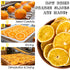 150G/5.3OZ (35-45Slices) packaged, Dried Orange Slices, Dehydrated Orange Slices, Individually NO Additives Dry Orang-e