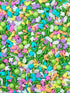 Easter Spring Ducks Flowers Bunny Head Edible Confetti Sprinkles, 4oz for Cake, Cookie, Cupcake, Ice Cream